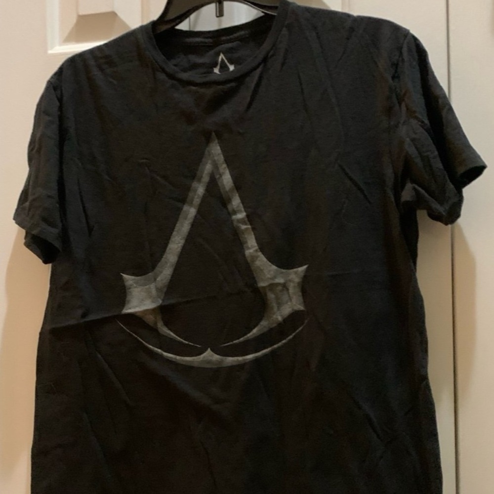 Men’s “Assassin's Creed” Black Short Sleeves T-Shir. Size: Large. Cotton.